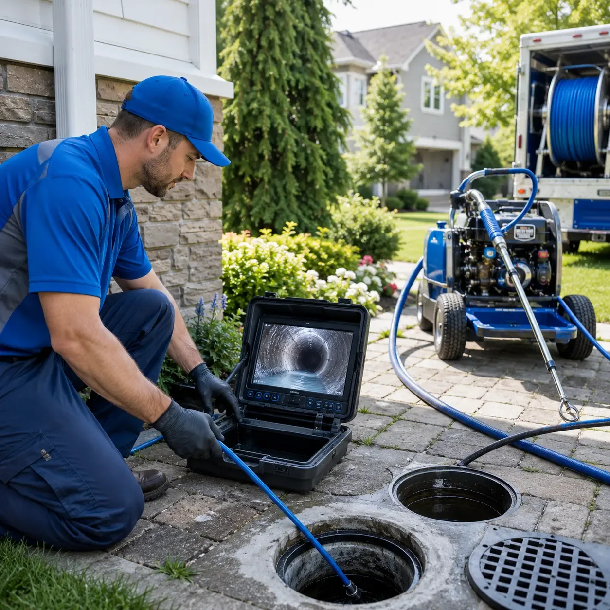 Outdoor drain cleaning professionals serving Laceys Spring, AL